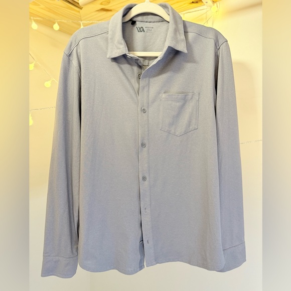🌾 Mack Weldon Gray Button Down Shirt -LIKE NEW EUC - Picture 1 of 7